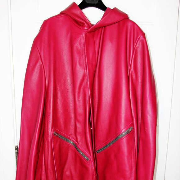 BNWT SS23 RICK OWENS "EDFU" HOODED RAINCOAT 48 - Picture 2 of 12